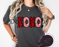 XOXO glitter red and pink Shirt