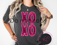 XOXO glitter pink Shirt