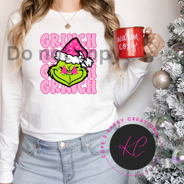 Pink grinch grinch grinch grinch Long Sleeve