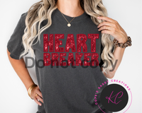 Red glitter heart breaker Shirt