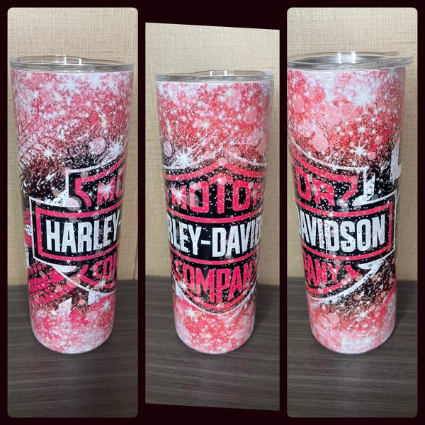 Harley Davidson - pink glitter