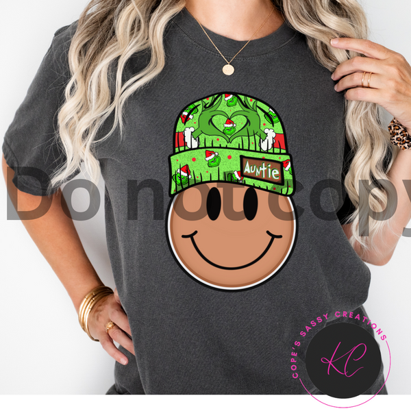 Auntie grinch beanie Shirt