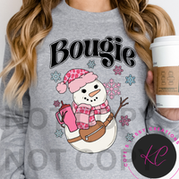 Bougie Pink Snowman Long Sleeve