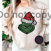 Glitter Grinch Sweatshirt