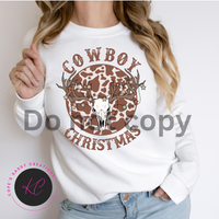 Cowboy Christmas brown Sweatshirt