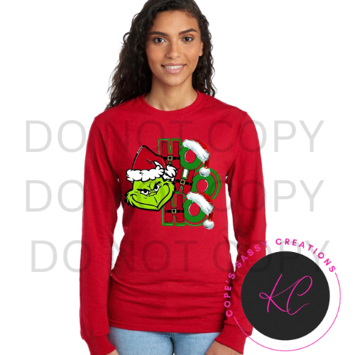 Ho Ho Ho Grinch Long Sleeve