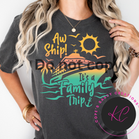 Aw ship it’s a family trip Shirt