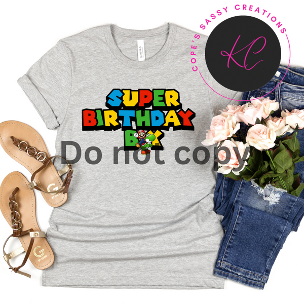 Super Birthday Boy Shirt