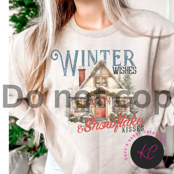 Winter Wishes & Snowflake Kisses Sweatshirt