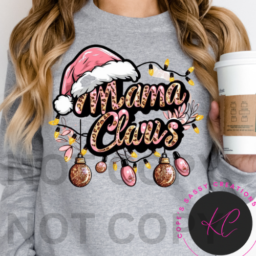 Pink Mama Claus Sweatshirt