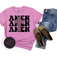 Amen Amen Amen- Black TRANSFER