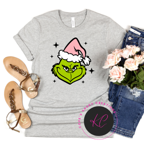 Bright Grinch Pink Shirt