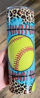 Softball 20 oz tumbler