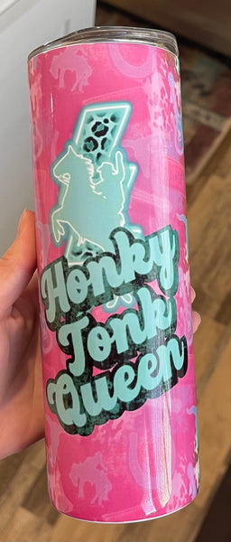 Honky tonk queen 20 oz tumbler