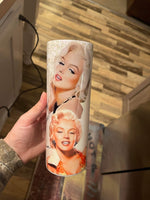 Marylin Monroe 20 oz tumbler