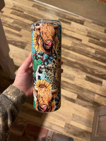 Cow-western 20 oz tumbler