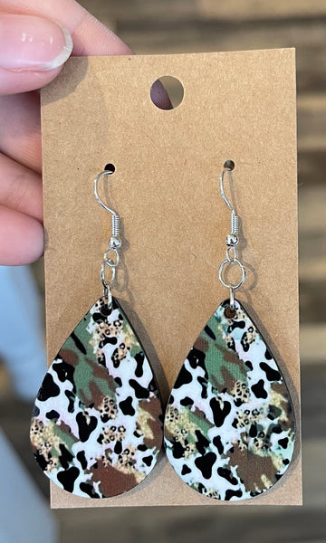 Camo earrings