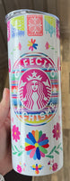 Cafecito y chisme Starbucks 20 oz tumbler