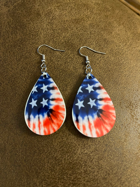 Flag earrings