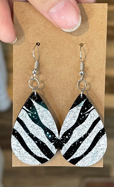 Zebra earrings