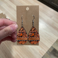 Western horse earrings